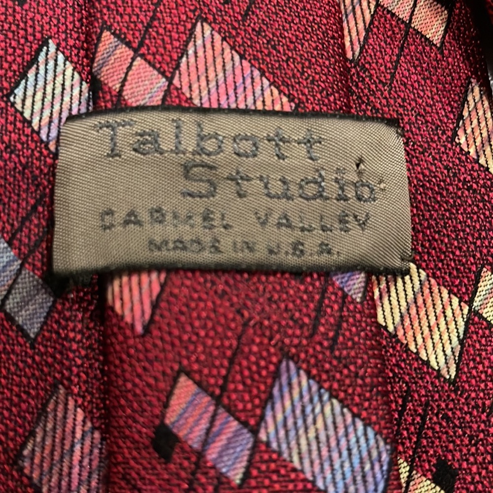 Robert Talbott Studio Carmel Valley Neck Tie. Red - image 2